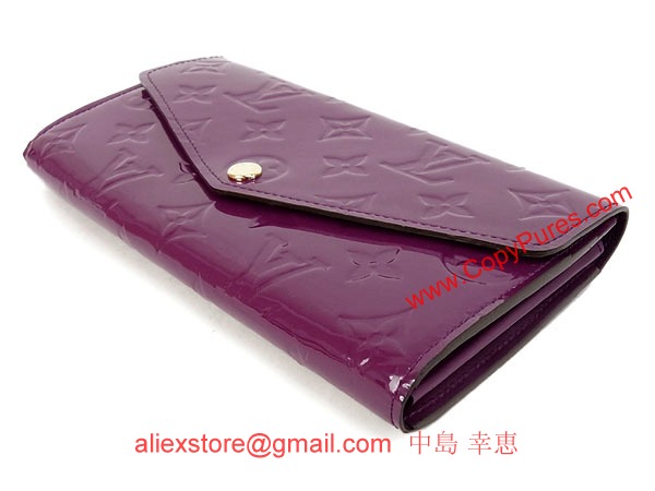 ルイヴィトン 長財布 モノグラム ヴェルニ ポルトフォイユ・サラ M90150